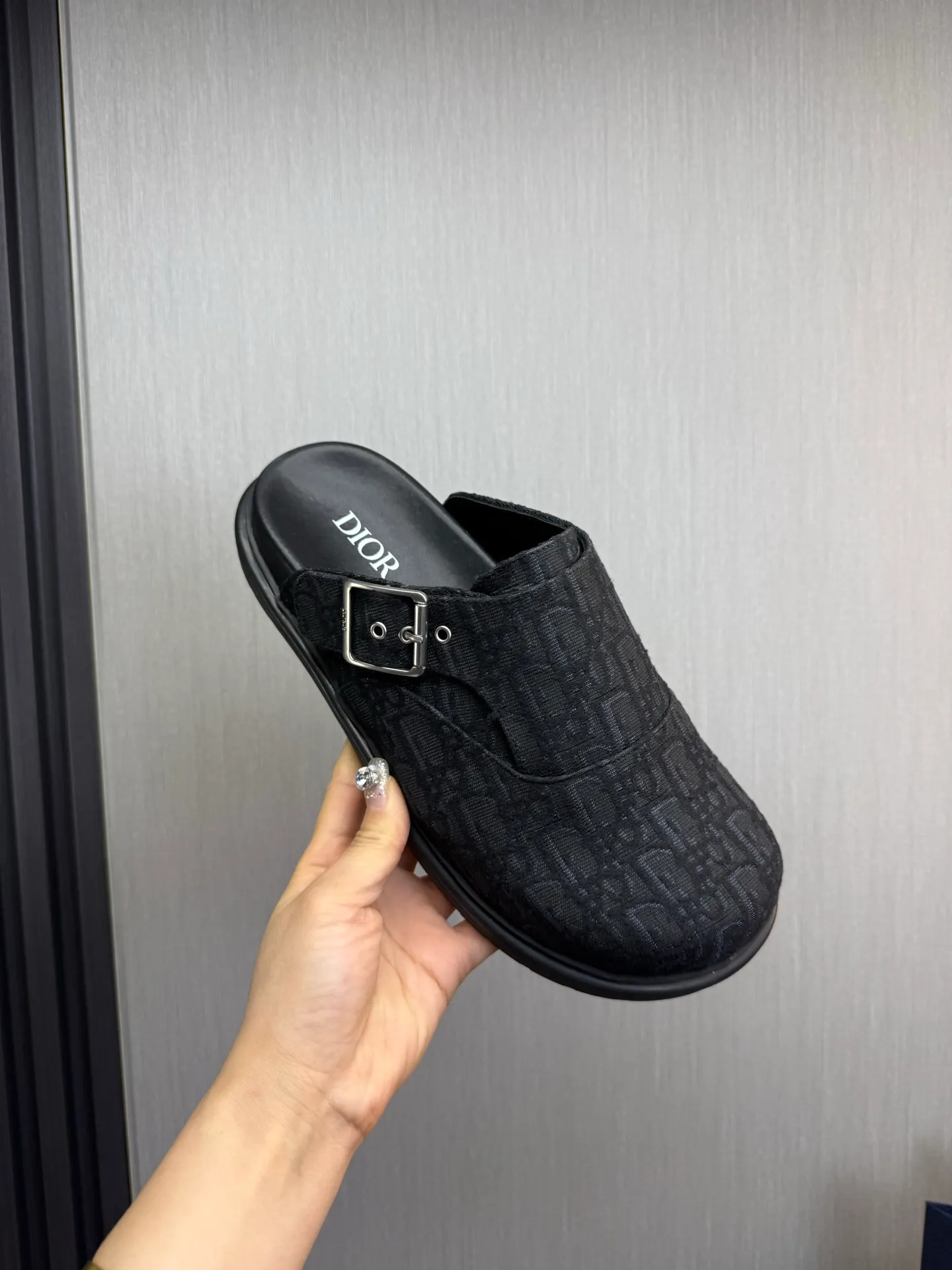 Men's men's shoes 420💰 Dior. Men's slippers🩴Official website 1:1 production 38-45 yards 45 46 🉑️Customized original material shipped✅